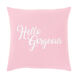 Typography 18 X 18 inch Pale Pink/White Pillow Kit, Square