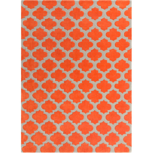 Cosmopolitan 156 X 108 inch Bright Orange, Medium Gray Rug