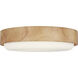 Richard June Aurelle 3 Light 18 inch Natural Honey Flush Mount Ceiling Light in Standard