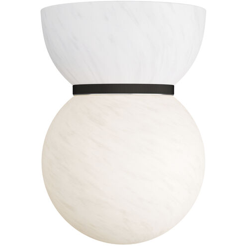 Bryn 1 Light 10 inch Matte Swirl Flush Mount Ceiling Light