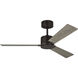 Rozzen 44 inch Aged Pewter with Light Grey Weathered Oak Blades Indoor/Outdoor Ceiling Fan
