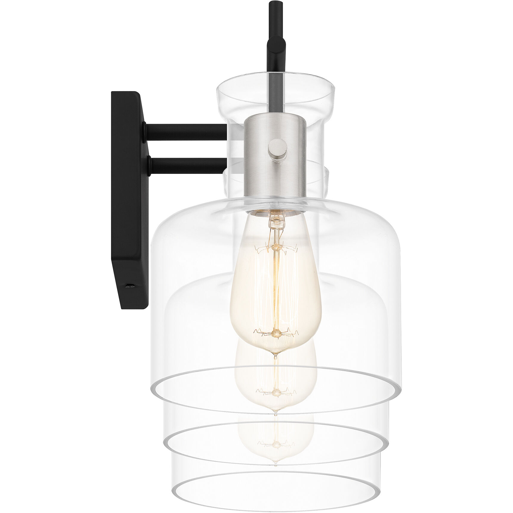 Pensbury 3 Light 24 inch Matte Black Bath Light Wall Light