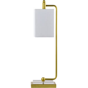 Delp 25.25 inch 40 watt Gold and Clear Table Lamp Portable Light