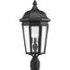 Verdae 3 Light 23 inch Textured Black Outdoor Post Lantern, Design Series