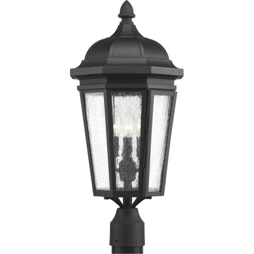 Verdae 3 Light 23 inch Textured Black Outdoor Post Lantern, Design Series