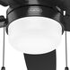 Anisten 44 inch Matte Black with Matte Black/Dark Gray Oak Blades Ceiling Fan