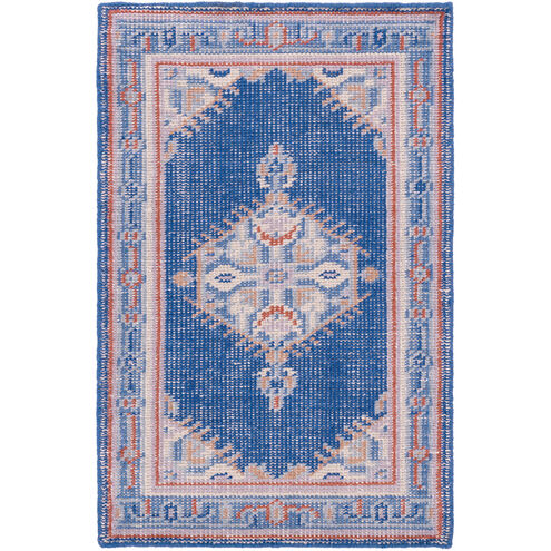 Luella 36 X 24 inch Dark Blue/Bright Red/Mauve/Camel/Denim/Khaki Rugs, Wool