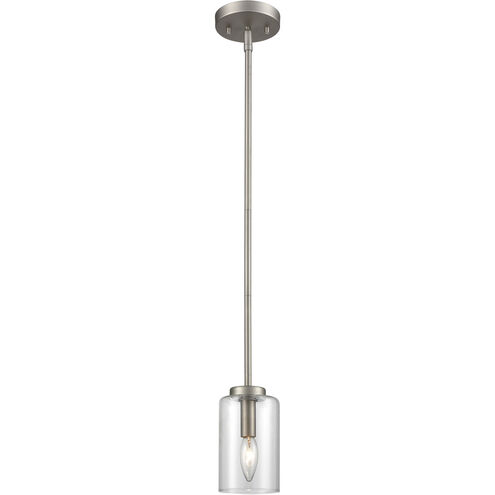 West End 1 Light 4.75 inch Brushed Nickel Mini Pendant Ceiling Light
