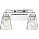 Lyna 2 Light 16 inch Chrome Vanity Wall Light