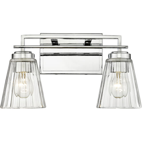 Lyna 2 Light 16 inch Chrome Vanity Wall Light