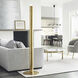 Kelly Wearstler Ebell 65.9 inch 9.4 watt Natural Brass Floor Lamp Portable Light, Integrated LED