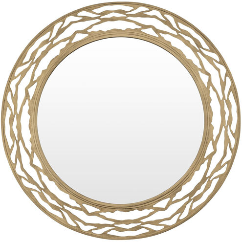 Kato 33 X 33 inch Havana Gold Wall Mirror, Smithsonian Collaboration