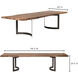 Bent 98.5 X 40 inch Natural Dining Table, Small