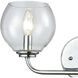 Glenolden 2 Light 16 inch Polished Chrome Vanity Light Wall Light