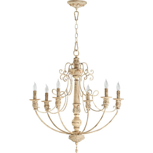 Salento 6 Light 27 inch Persian White Chandelier Ceiling Light