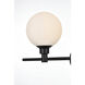 Cordelia 2 Light 19 inch Black Bath Sconce Wall Light