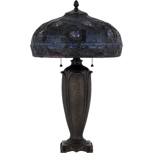 3107 Tiffany 26 inch 60.00 watt Dark Bronze Table Lamp Portable Light