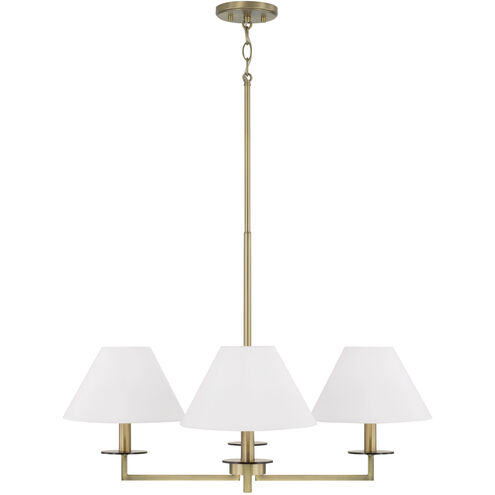 Gilda 4 Light 29.75 inch Aged Brass Chandelier Ceiling Light