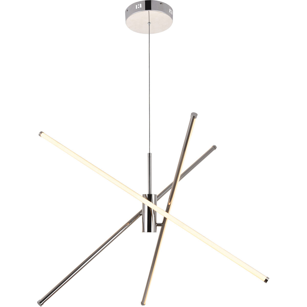 Sonya 3 Light 44 inch Polished Nickel Pendant Ceiling Light