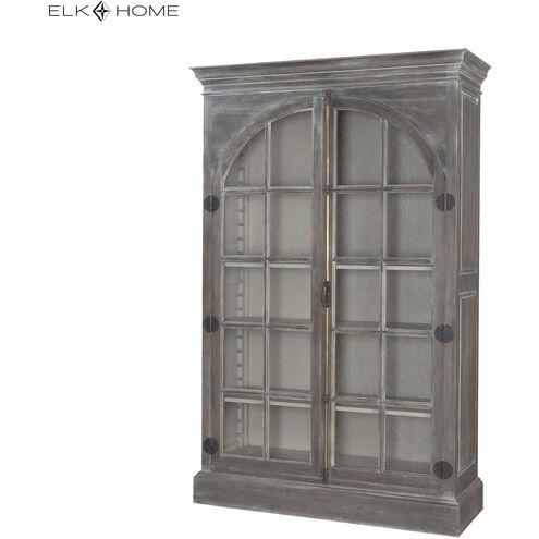 Manor Manor Greige with Clear and Bronze Cabinet, Arched Door