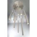 Santana LED 24 inch Satin Nickel Chandelier Ceiling Light