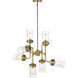 Calliope 8 Light 32 inch Foundry Brass Chandelier Ceiling Light