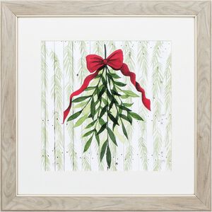 Christmas Collection Green Framed Art