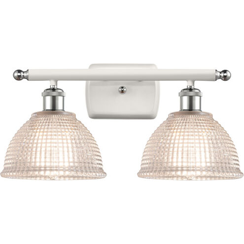 Ballston Arietta LED 16 inch White and Polished Chrome Bath Vanity Light Wall Light, Ballston