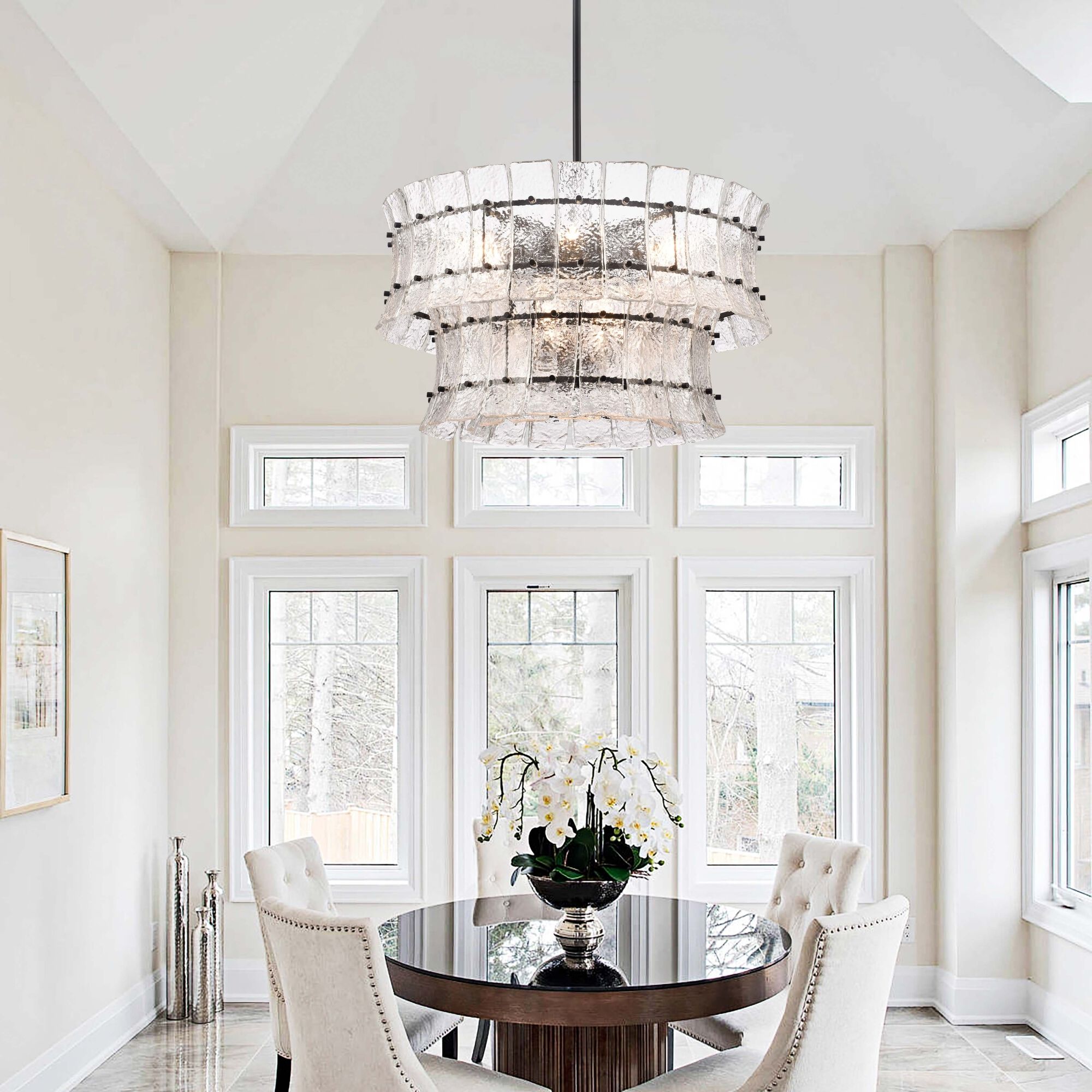 Sophie 9 Light 28.5 inch Matte Black Pendant Ceiling Light