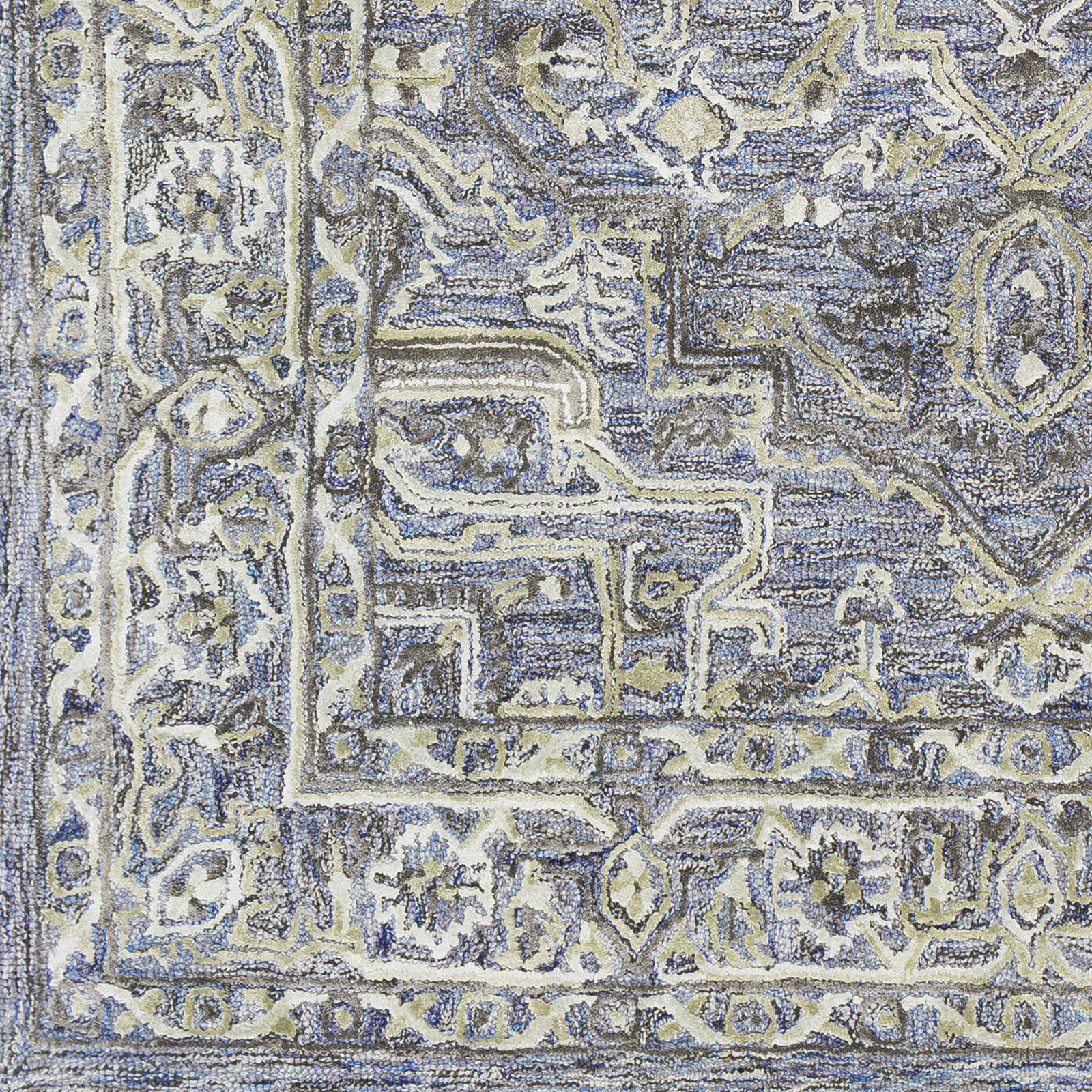 Shelby 90 X 60 inch Navy Rug in 5 x 8, Rectangle