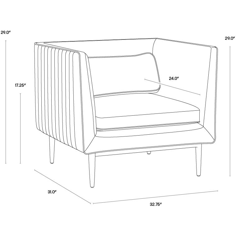 Batavia Vintage Black Armchair