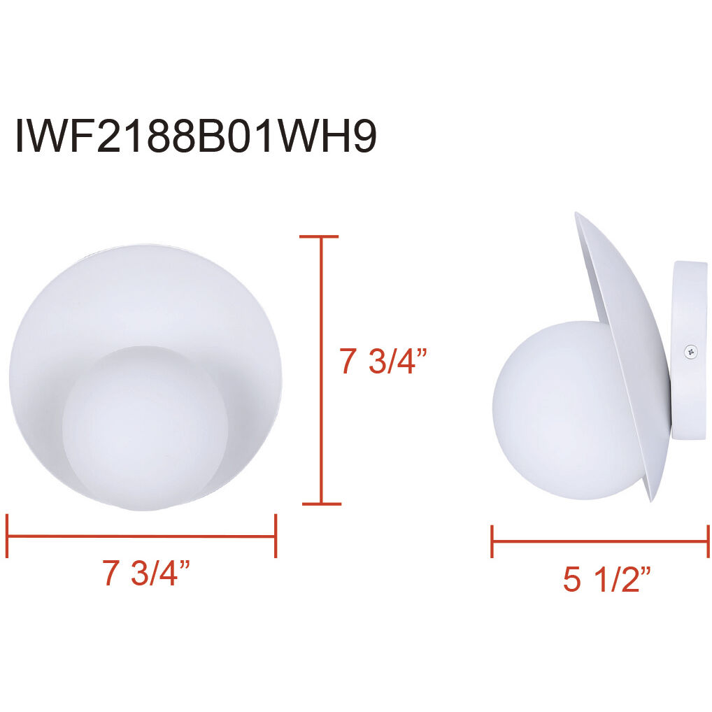 Mesa Sconce Wall Light in White