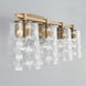Burke 4 Light 33 inch Aged Brass Vanity Light Wall Light