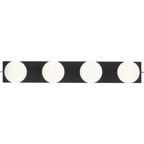 Sean Lavin Orbel 4 Light 32.4 inch Matte Black Bath Vanity Wall Light