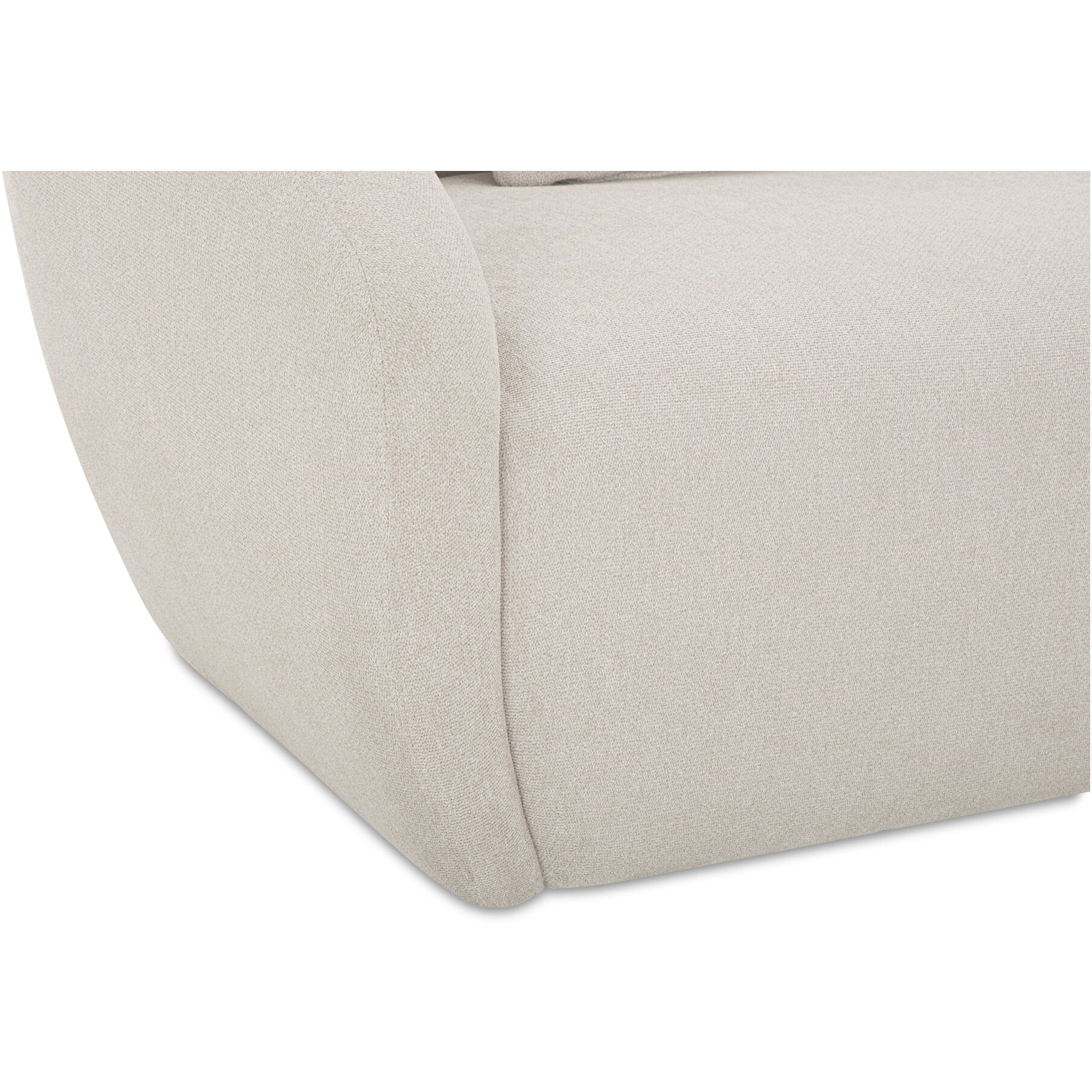 Amelia White Sofa, Left