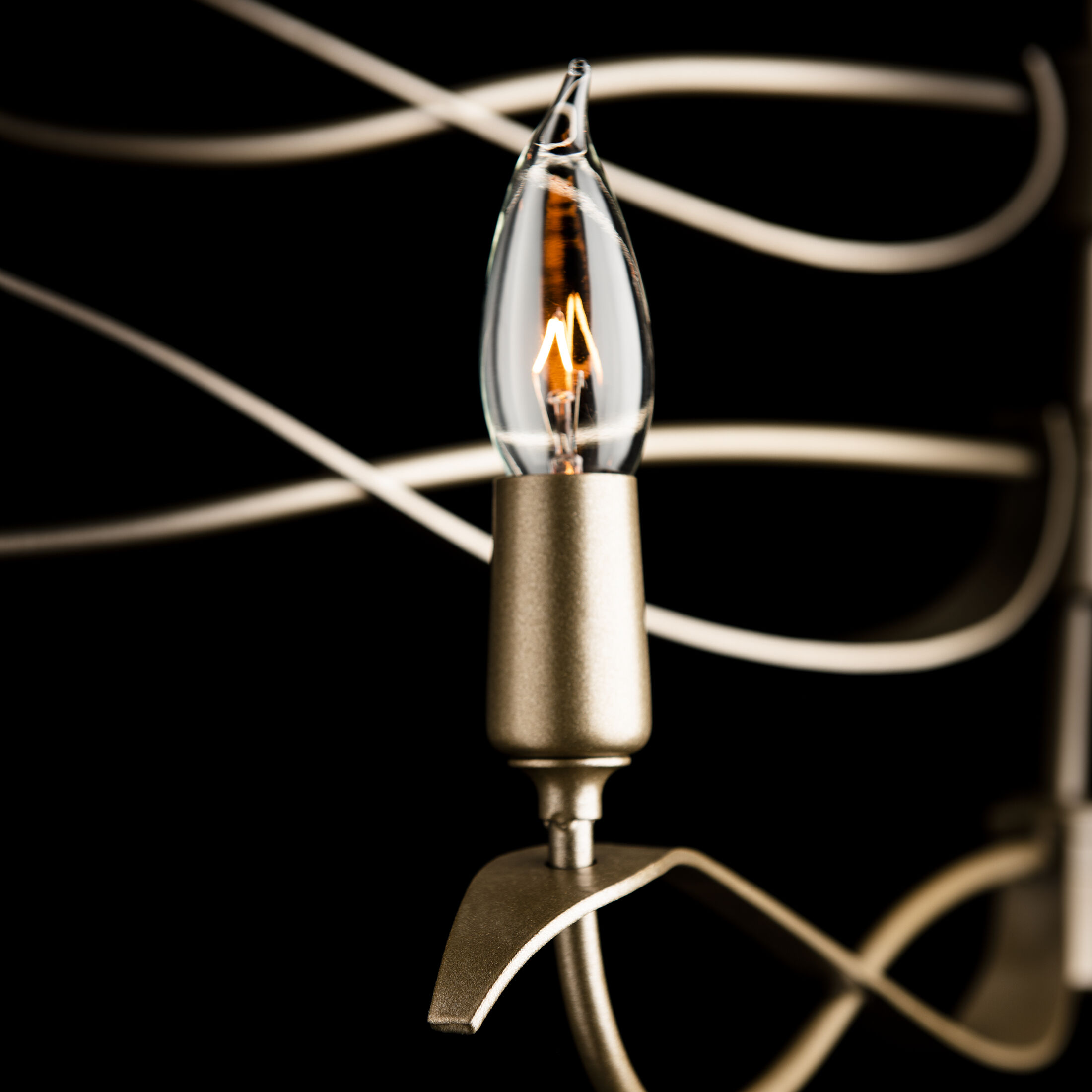 Willow 6 Light 43.5 inch Vintage Platinum Chandelier Ceiling Light, Small