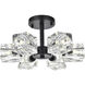 Lyra 6 Light 14 inch Black Flush Mount Ceiling Light