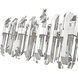 Bova 11 Light 42.5 inch Polished Nickel Linear Chandelier Ceiling Light