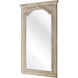 Alfred 56 X 33.5 inch Natural with Clear Wall Mirror