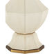 Musetta 31 inch 100 watt Beige and Antique Brass Table Lamp Portable Light