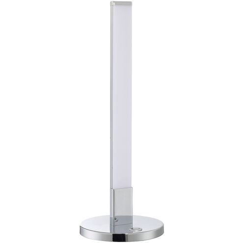 Strait-Up 16 inch 11.00 watt Chrome Table Lamp Portable Light
