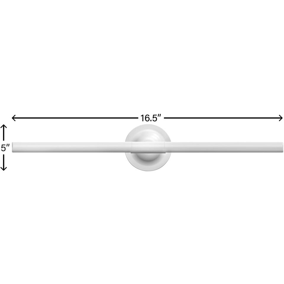 Terrace LED 5 inch Matte White Landscape Sign Light, Small