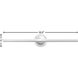 Terrace LED 5 inch Matte White Landscape Sign Light, Small