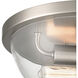 Astoria 2 Light 13.5 inch Brushed Nickel Flush Mount Ceiling Light