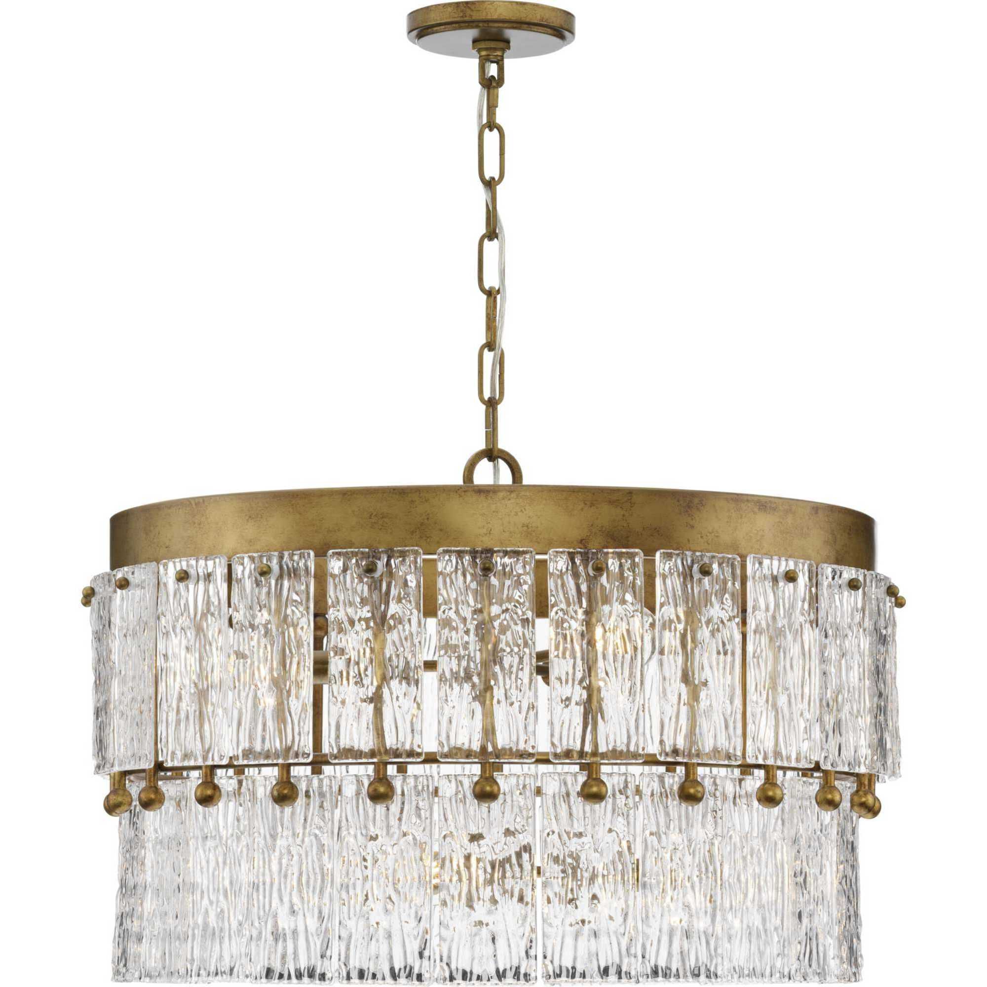 Chevall 6 Light 24.87 inch Gold Ombre Chandelier Ceiling Light, Design Series