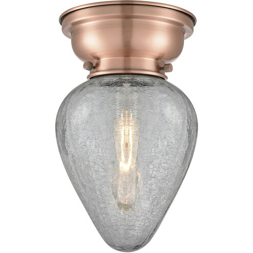 Aditi Geneseo LED 7 inch Antique Copper Flush Mount Ceiling Light, Aditi