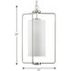 Merry 1 Light 15 inch Brushed Nickel Foyer Pendant Ceiling Light
