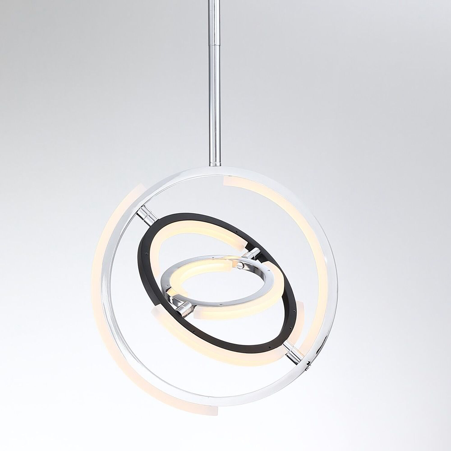 Trilogy LED 13 inch Polished Nickel Pendant Ceiling Light