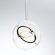 Trilogy LED 13 inch Polished Nickel Pendant Ceiling Light