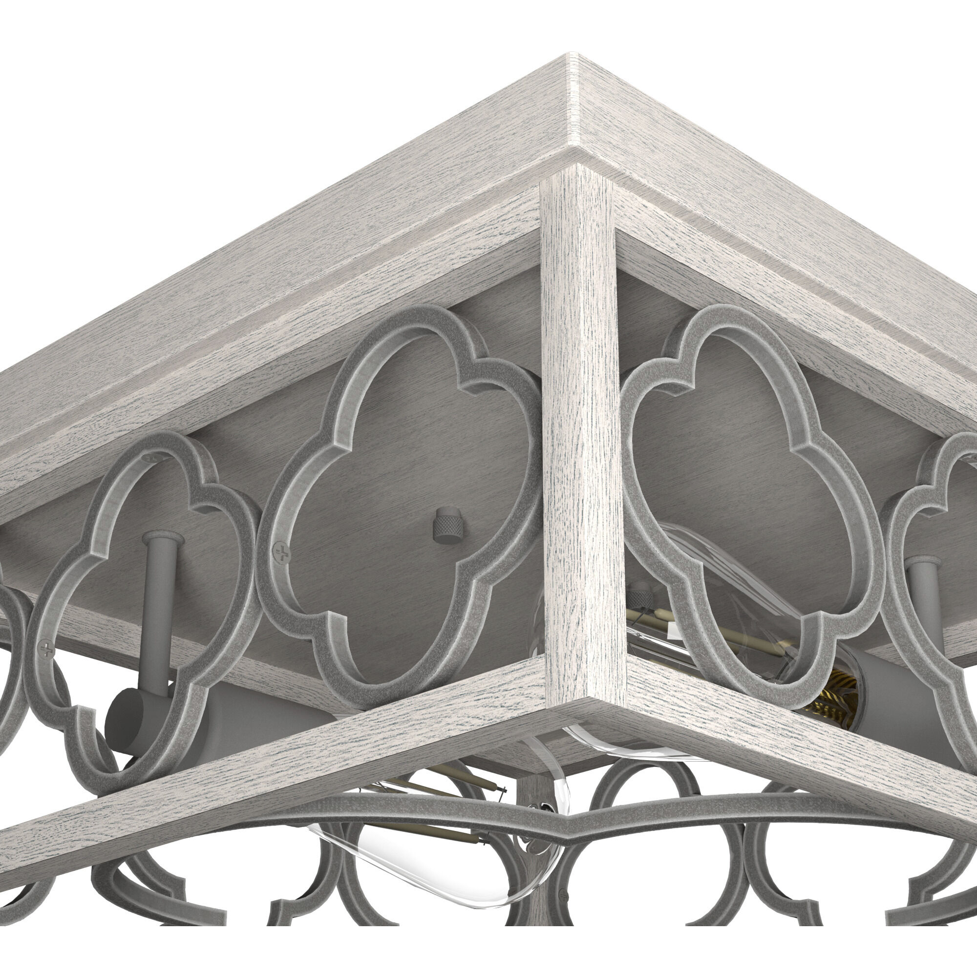 Gablecrest 2 Light 14 inch Distressed White Flush Mount Ceiling Light